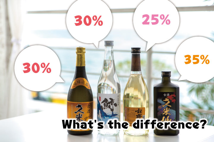 What is the alcohol content of Awamori?